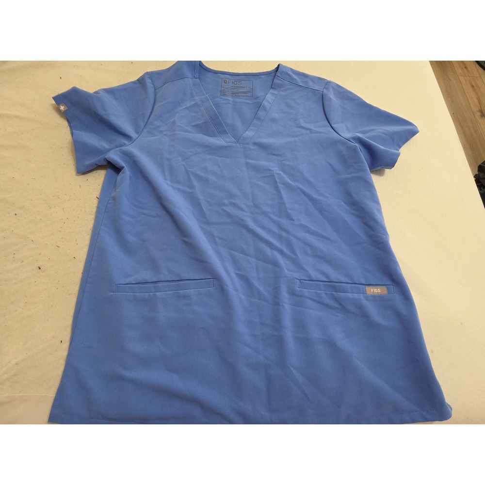 FIGS Casma Three Pocket Scrub Top Ceil Blue Technical Collection FW1100 Mens M